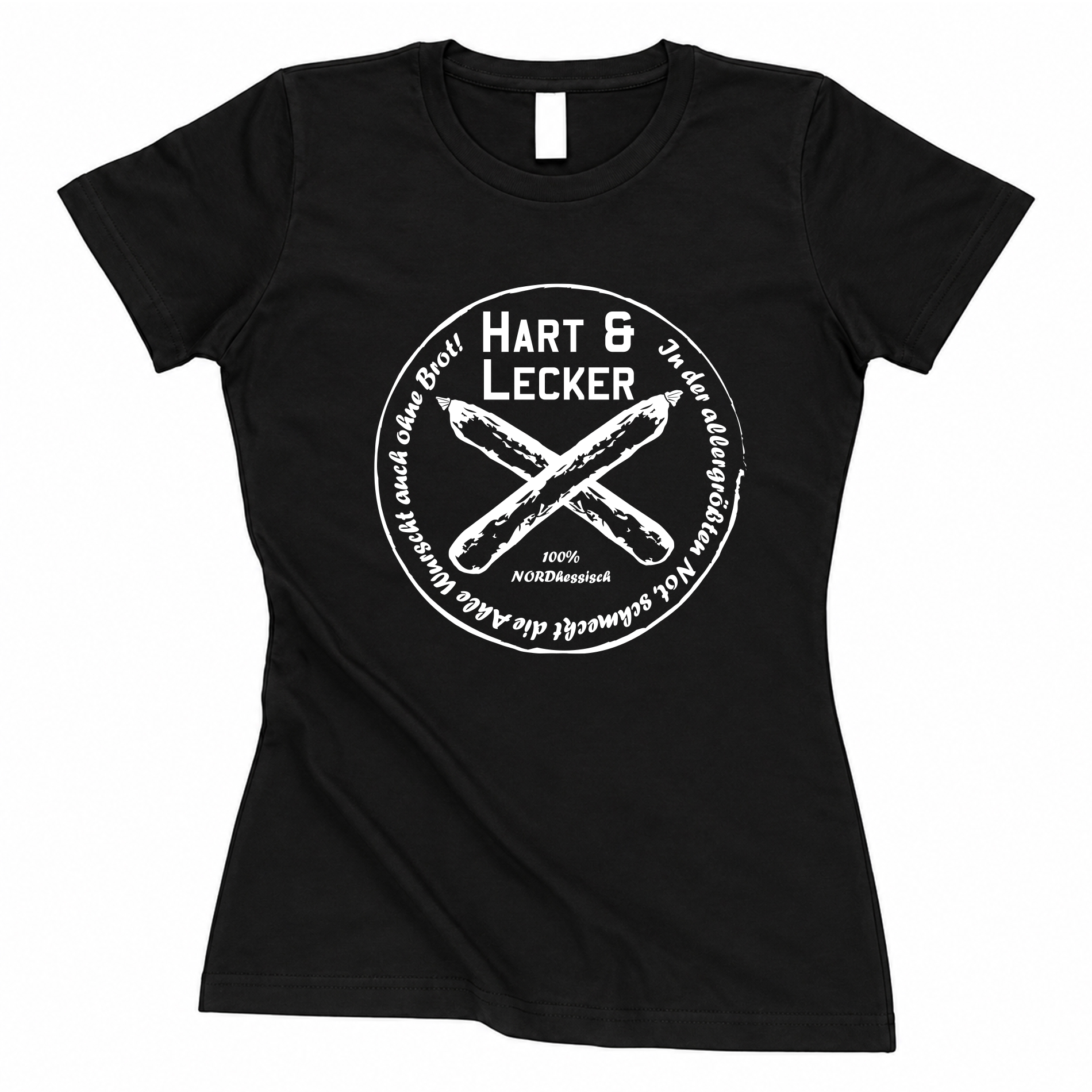 T-Shirt "Hart & Lecker" - tailliert
