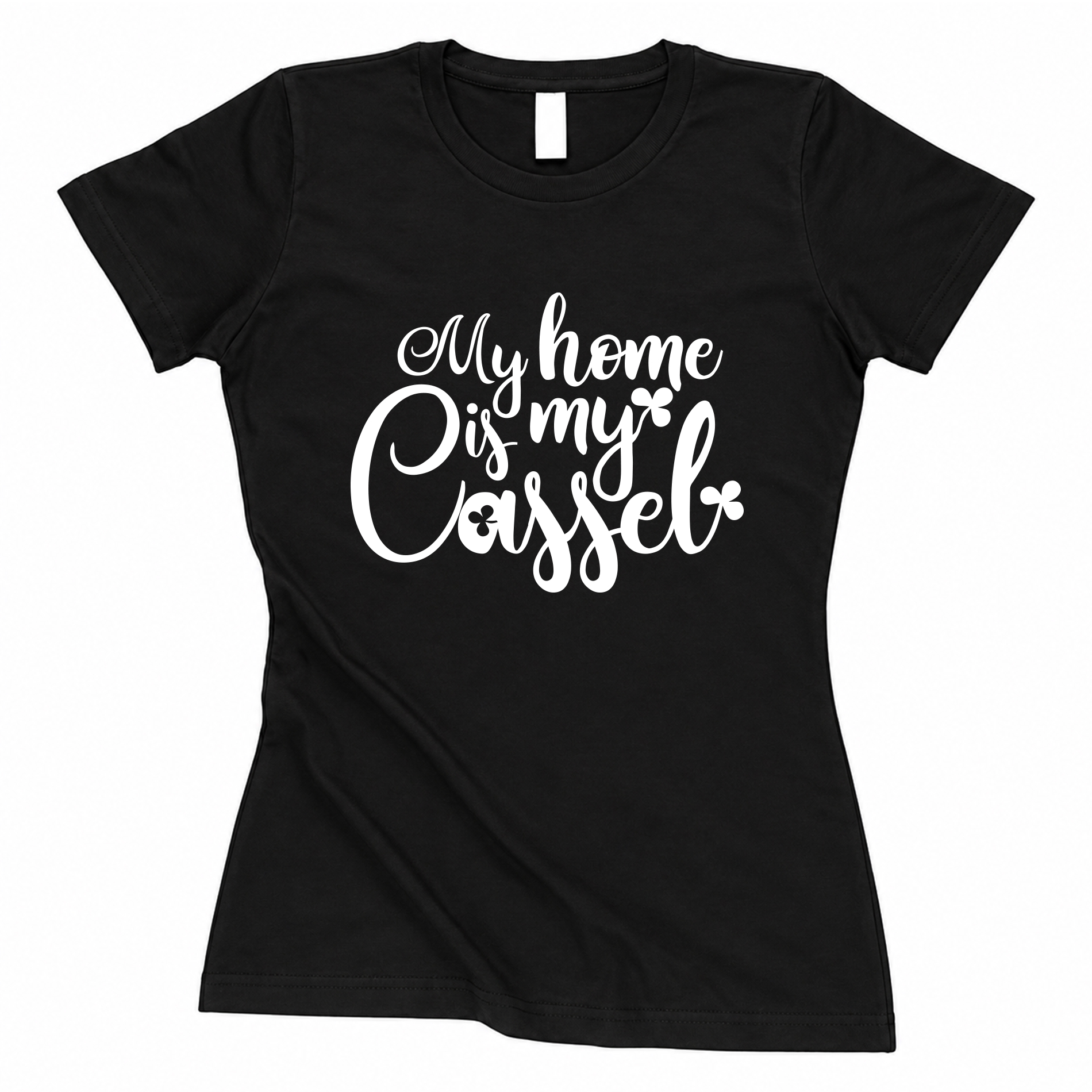 T-Shirt "My home is my Cassel" - tailliert