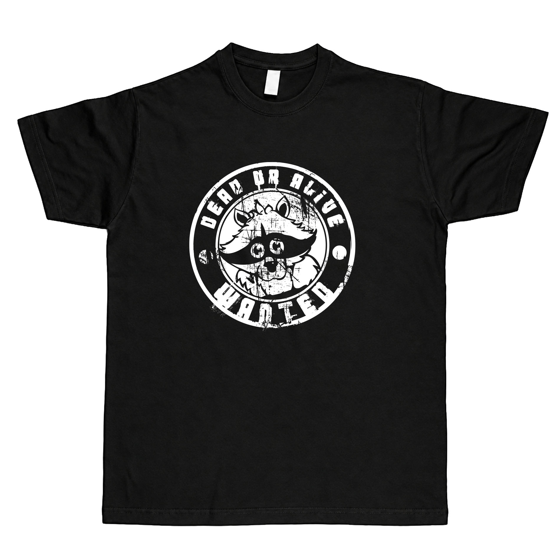 T-Shirt "Waschbär - wanted dead or alive" - unisex